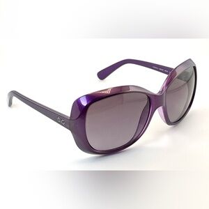 Y2K Dolce & Gabbana 8075 Oversized Purple Sunglasses Made in Italy